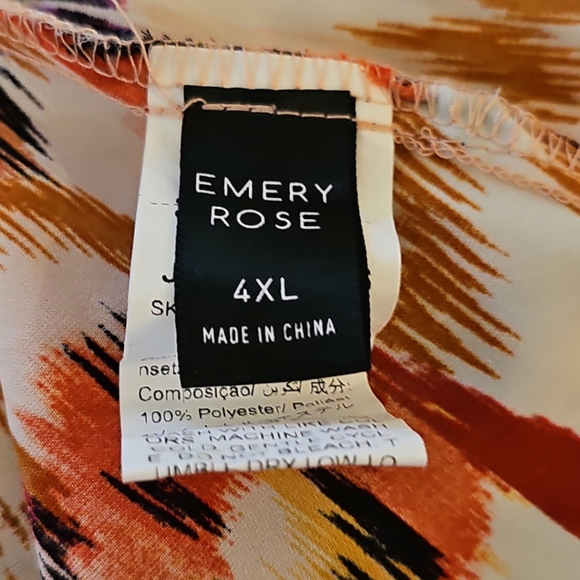 SHEIN Clasi Plus Allover Print Halter Neck Blouse 4X - Picture 10 of 10